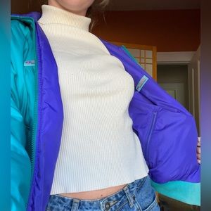 Vintage Colombia windbreaker, reversible!